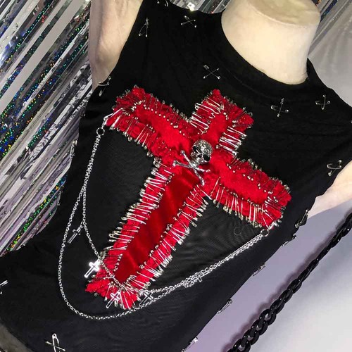 Gothic oberteile grunge - gothic,