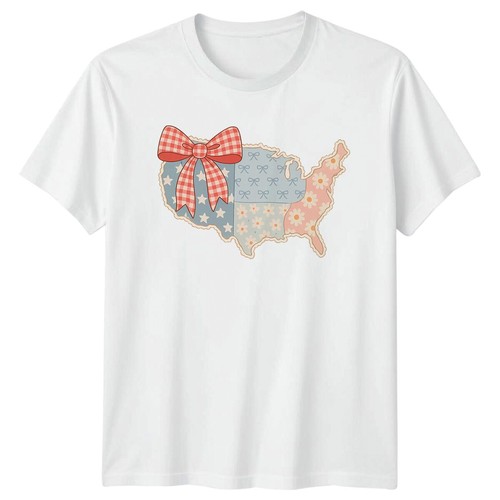Usa patriotic map bow - patriotic, damen