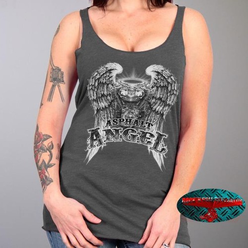 Asphalt angel tank top - tank,