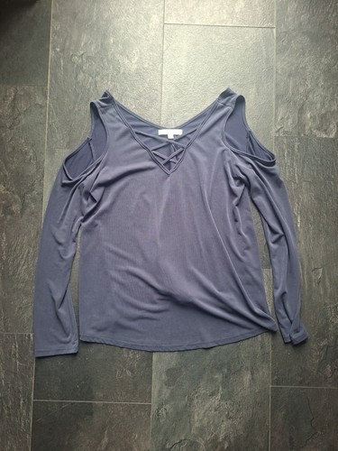 Damen oberteil blau größe - blau, m